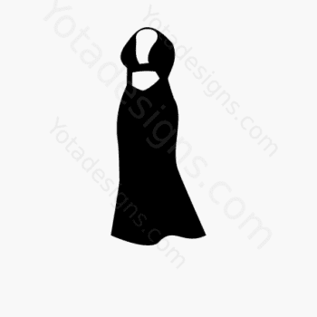 icon of long women's dresses