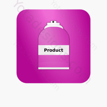 icon of a Spray bottle with pink background