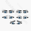 icons for eyes with different expression