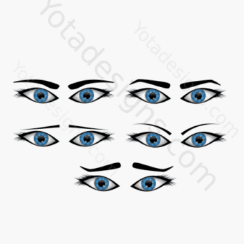 icons for eyes with different expression