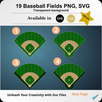 Baseball Field SVG bundle 1