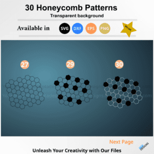 Honeycomb Pattern, 30 SVG files, Honeycomb SVG bundles