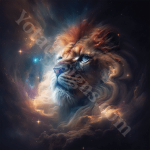 Lion, High-Quality Cosmic, Galaxy Style