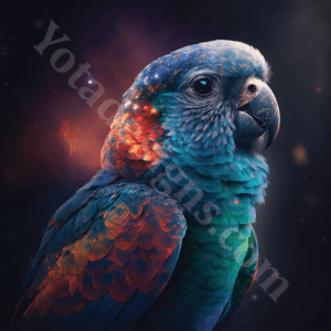 Parrot, High-Quality Cosmic, Galaxy Style