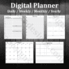 Get Organized with Digital Printable Planners - Daily, Weekly, Monthly, Yearly Bundles