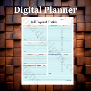 Printable planner, Budget Planner, Digital Planner