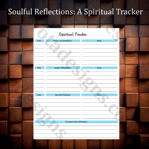 Soulful Reflections: A Spiritual Tracker