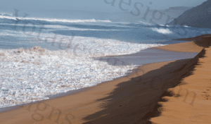 Beach and Ocean Wave Stock Photo (6000x4000px)